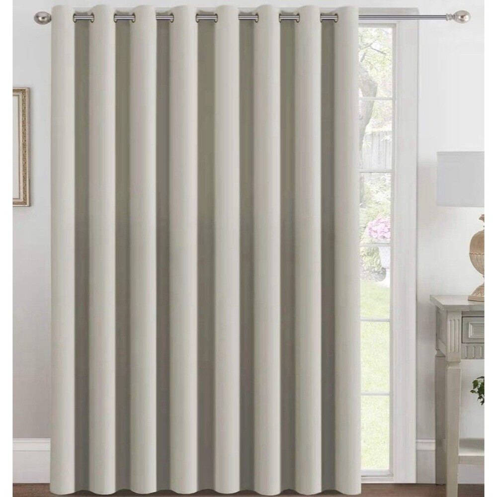 H.VERSAILTEX Blackout Patio Curtains 100 X 96 Inches for Sliding Door Extral Wid